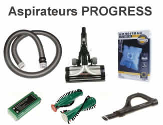 Les pices et composants pour les aspirateurs de la marque Progress