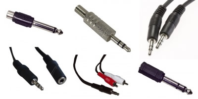 cordons et adaptateurs jack pour les appareils audiovisuels