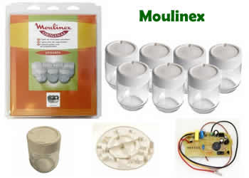 pieces et composants pour les yaourtieres Moulinex