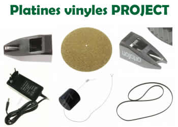 pieces et composants pour les platines vinyles PROJECT