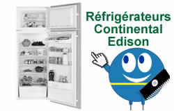 Pièces et composants pour les réfrigérateurs Continental Edison