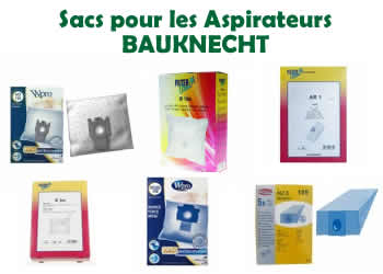 les sacs pour les aspiraterus Bauknecht
