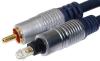 fiche mâle numérique Toslink optique + 1 x RCA mâle