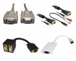 cbles et adaptateurs VGA pour les appareils audiovisuels et informatiques