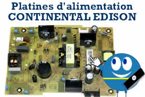 platine alimentation pour les tlvisions continental edison