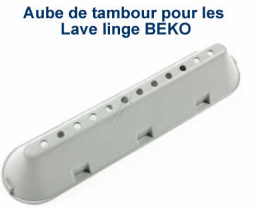 Aubes de tambour pour les lave linge BEKO