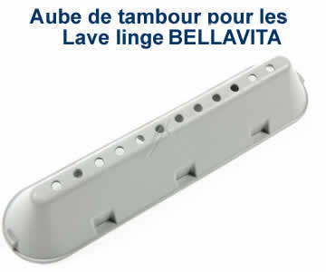 Aubes de tambour pour les lave linge BELLAVITA