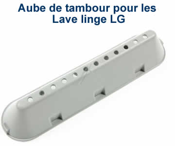 Aubes de tambour pour les lave linge LG