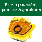 bacs  poussire pour la rparation des aspirateurs