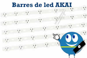 barres de led de remplacement pour la rparation des tlvisions AKAI