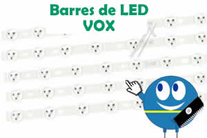 barres de led de remplacement pour la réparation des télévisions VOX