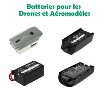 Batteries de remplacement pour les drones