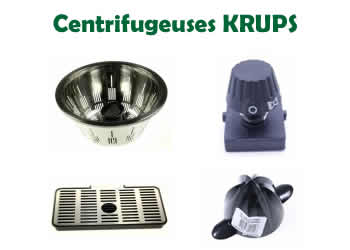 Les pices et composants pour les centrifugeuses de la marque Krups