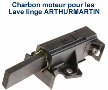 charbons moteur pour les lave linge ARTHUR MARTIN