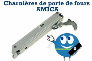 charnieres de porte de four amica