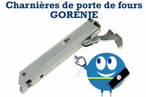 charnieres de porte de four gorenje