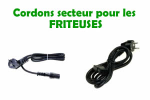 cordons secteur de remplacement pour les friteuses