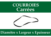 Courroies carree