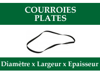 Courroies plates