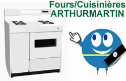 Pièces et composants pour les fours et cuisinires Arthur Martin