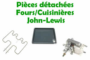Pièces détachées pour la réparation des fours et cuisinières John-Lewis
