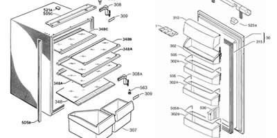 pices et composants pour les refrigerateurs