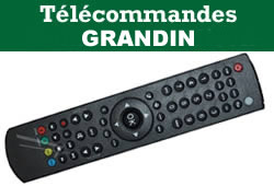 tlcommandes pour les appareils audiovisuels grandin