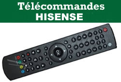 tlcommandes pour les appareils audiovisuels hisense