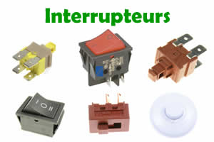 Interrupteurs de remplacement pour les appareils électroménagers et audiovisuels