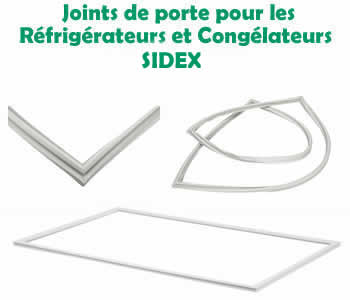 joints de porte de remplacement pour les réfrigérateurs et congélateurs sidex