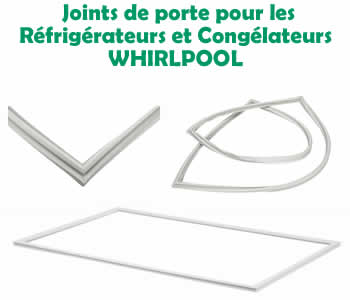 Joint de Porte Compartiment Congélateur du Réfrigérateur pour Whirlpool,  Bauknecht 690 x 575 mm Blanc 481946818051