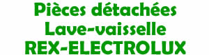 Pièces détachées pour la réparation des lave vaisselle Rex Electrolux
