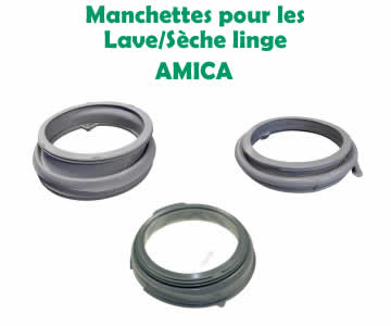 manchettes joints de hublot pour les lave linge amica