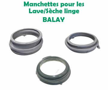 manchettes joints de hublot pour les lave linge balay