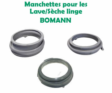 manchettes joints de hublot pour les lave linge bomann