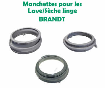 manchettes joints de hublot pour les lave linge brandt