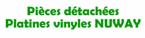 pices dtaches pour la rparation des platines vinyles Nuway