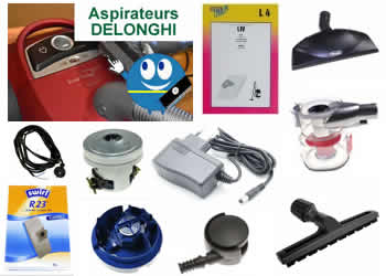pieces et composants pour les aspirateurs Delonghi