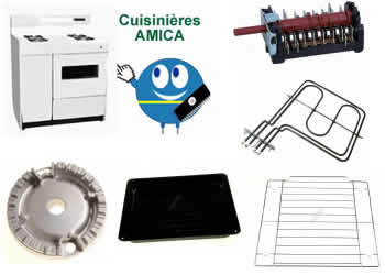 pieces et composants pour les cuisinières AMICA