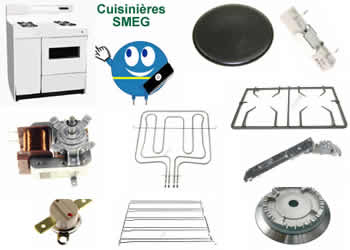 pieces et composants pour les cuisinières SMEG