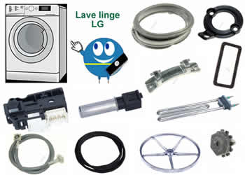 pieces et composants pour les lave linge LG