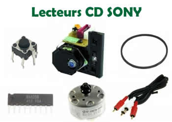 pieces et composants pour les lecteurs CD SONY