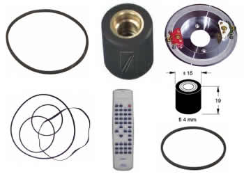 pieces et composants pour les magntoscopes Universum