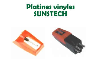 pieces et diamants pour les platines vinyles SUNSTECH