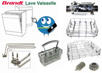 pieces et composants pour les lave vaisselle BRANDT