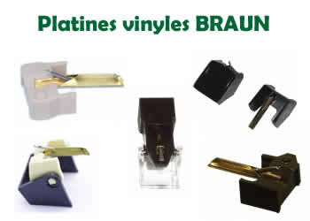 pieces et diamants pour les platines vinyles BRAUN