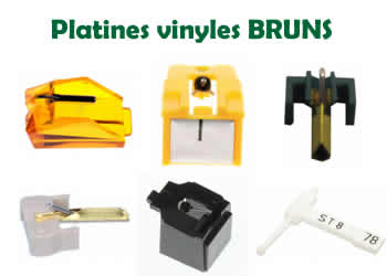 pieces et diamants pour les platines vinyles BRUNS