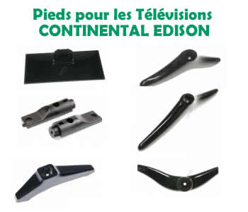 pieds et socles pour les tlvisions continental edison