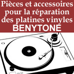 pièces et accessoires pour la réparation des platines tourne disque benytone