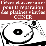 pices et accessoires pour la rparation des platines tourne disque coner